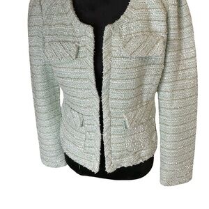 Elle Preowned Women's 💕 Textured 💕 Tweed Blazer - SZ M